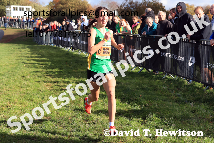 Womens Under-17s 2025 National Cross Country Relays, Berry Hill Park, Mansfield. Photo: David T. Hewitson/Sports for All Pics